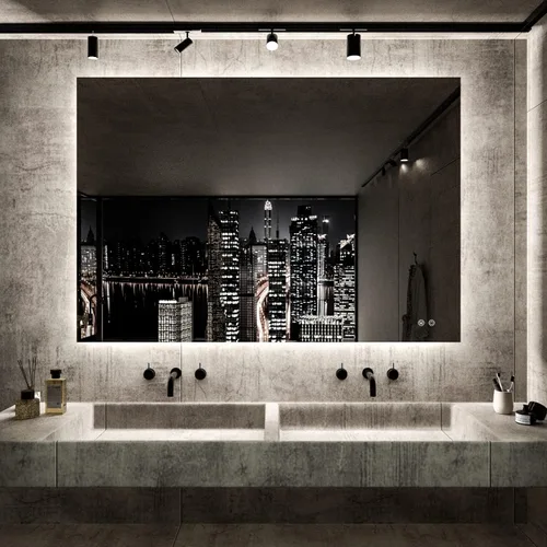Miniatura 24 de TETOTE - Espejo retroiluminado para baño con luz, botón táctil regulable y función antivaho (horizontal o vertical)