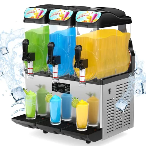Miniatura 9 de Máquina Comercial de Margarita y Granizado Mojgar de 30L 8 Gal, 1100W 110V, batidora de bebidas heladas para bar, máquina eléctrica grande