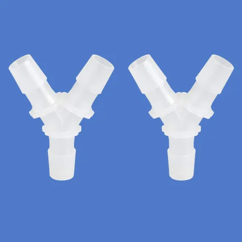 Miniatura 12 de Quickun 1/2 pulgada manguera de púas iguales en forma de Y 3 vías empalmador de juntas de plástico empalmador adaptador unión para tubería de línea