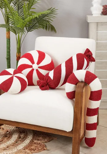 Miniatura 3 de SARO LIFESTYLE Minty Delight - Almohada rellena de poliéster con caramelo de menta