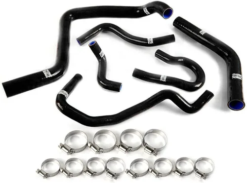 Miniatura 13 de G-PLUS Kit de abrazaderas de manguera de refrigerante de radiador de silicona compatible con Honda Civic EK4/9 tipo Rdc 2 Dohc B16A/B B18C, negro