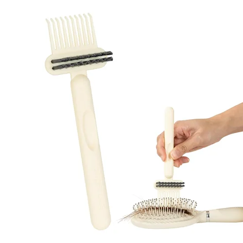 RHOS Herramienta limpiadora de cepillos de pelo 2 en 1, limpiador de peine para eliminar el vello y el polvo, ideal para el hogar, uso en el salón