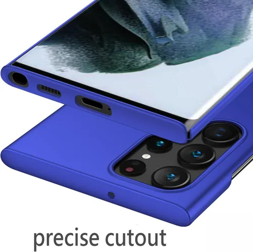 Miniatura 6 de Funda protectora para Samsung Galaxy S22 Ultra Slim S22 Ultra [protege de golpes, arañazos, deslizamientos, huellas dactilares], acabado mate, Azul