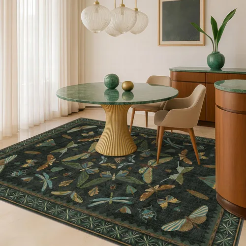Miniatura 80 de Hazo Haus Alfombra de Baño Bohemia Lavable 2x3, Alfombras Pequeñas para Cocina, Tocador, Puerta Principal Entrada Interior, Antideslizante Pelo Bajo