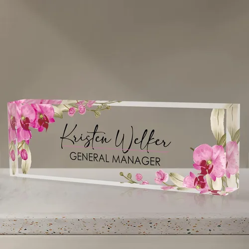 Miniatura 23 de Placa de nombre personalizada para escritorio, placa de nombre de escritorio personalizada, placa de nombre acrílica, accesorios de escritorio