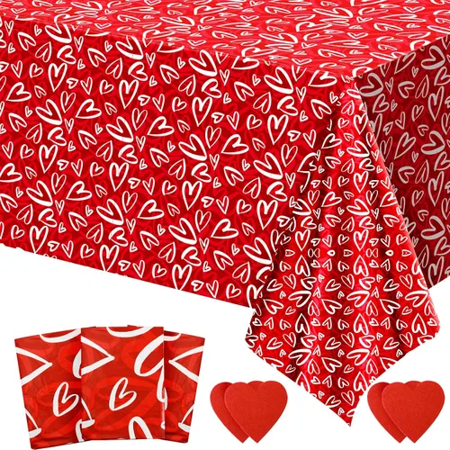 Miniatura 8 de Mantel de Pascua de 3 piezas, funda de mesa de conejo de Pascua, mantel rectangular de plástico desechable con huevos coloridos para primavera, día