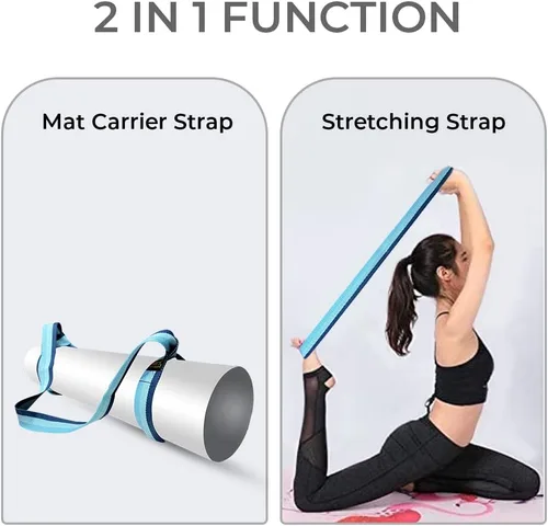Miniatura 4 de Yoga Mat Carrier Strap Adjustable Mat Holder Sling for Carrying Mats Thick & Comfy Texture Yoga Mat Strap