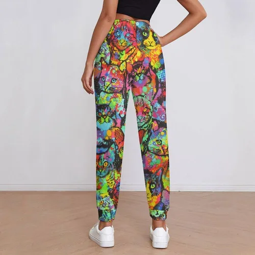 Miniatura 3 de Rainbow Cats Casual Sweatpants for Women High Waisted Jogger Pants Sport Trousers with Pockets