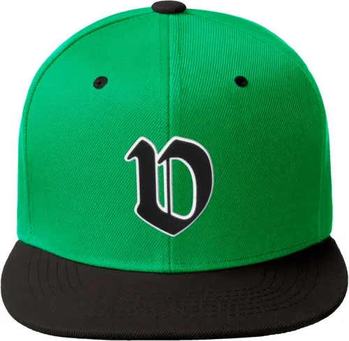 Miniatura 764 de Daxton Gorra clásica con visera de billete plano con letras del alfabeto inglés antiguo de la A a la Z
