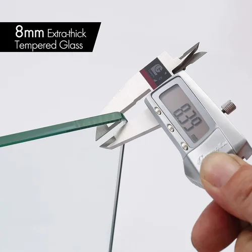 Miniatura 5 de KES BGS3201S60 - Estante de cristal de 24 pulgadas, estantes de vidrio templado montados en la pared, acabado cromado pulido, BGS3201S60 Acabado