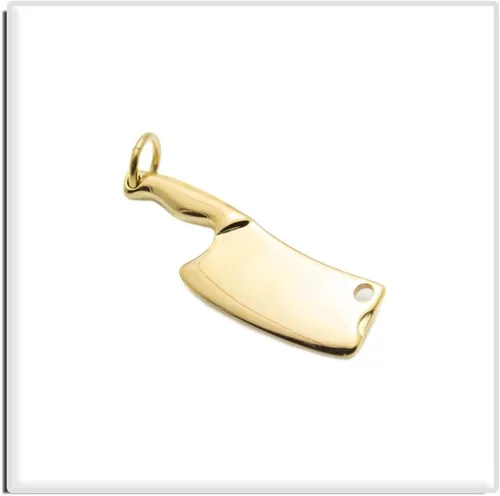 Miniatura 3 de Xusamss Collar de chef colgante de cuchillo de cocina de acero titanio clásico de moda, cadena de caja de 22 pulgadas