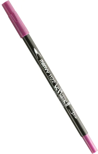 Miniatura 88 de Uchida 1122-C-3 Marvy Extra Fine Tip Le Plume II Rotulador de doble punta, azul