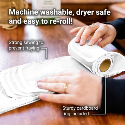 Miniatura 5 de ZeroWastely 24 rollos de papel higiénico reutilizables lavables, toallas de bidé, papel higiénico lavable, corta y desperdicia menos con nuestras
