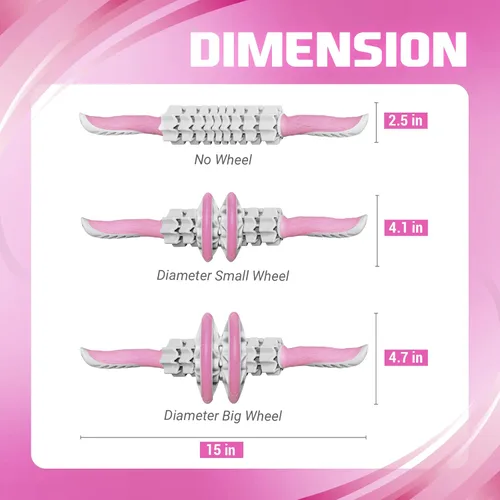 Miniatura 2 de Yes4All, Rodillo muscular premium con rodillo de espuma de 24 pulgadas para todos, rodillo de masaje avanzado para aliviar el dolor muscular