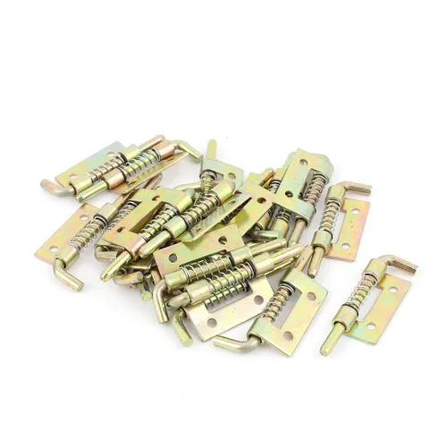 uxcell A15062200ux0288 uxcell a15062200ux0288 - Pestillo de metal con resorte para puerta de armario de 2 pulgadas, 20 unidades, paquete de 20