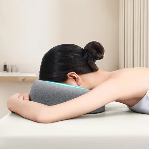 Miniatura 6 de Almohada boca abajo después de cirugía ocular Comfort Support Home Massage Pillow Diseño ergonómico Vitrectomía Retinal Recuperación Almohada Gris