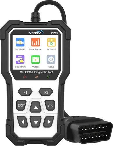 Herramienta de diagnóstico OBD2 de Veepeak con reinicio, lector de códigos de verificación del motor para coches y camionetas ligeras desde 1996+,