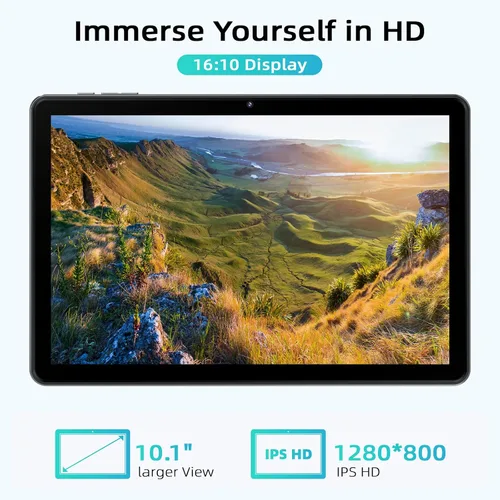 Miniatura 4 de Tablet de 10 pulgadas, tableta Android 15 con Octa-core Cortex, 18 GB de RAM 128 GB ROM/1 TB TF, Widevine L1, pantalla táctil de tableta