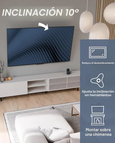 Miniatura 3 de Sanus Soporte de pared universal de perfil bajo con inclinación para televisores de 37" - 80" LED, LCD y plasma, elimina el deslumbramiento con 10º