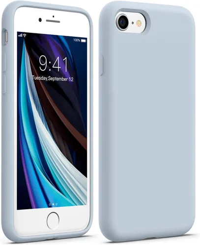 AOTESIER Funda ultradelgada diseñada para iPhone SE 2022 (3ª generación)/iPhone SE 2020 (2ª generación)/iPhone 7/iPhone 8, funda multicolor de Azul