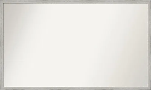 Miniatura 1052 de Amanti Art Espejo de baño blanco para sobre el fregadero, 32 x 45 pulgadas, espejo de tocador rectangular blanco esbelto, marco de madera moderno