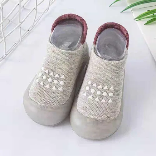 Miniatura 6 de Calcetines antideslizantes y transpirables ligeros mocasines a rayas de arco iris mocasines para bebés y niños pequeños
