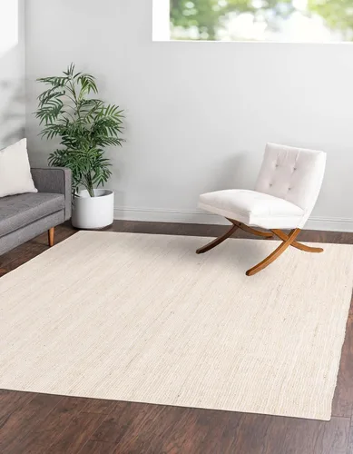 Miniatura 53 de Unique Loom Colección Jute Trenzado - Alfombra de área Dhaka (7' 1" x 10' Rectángulo, Blanco)