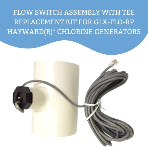 Miniatura 2 de Conjunto de interruptor de flujo con kit de reemplazo en T para generadores de cloro GLX-FLO-RP Hayward(R)* - Cable de 15 pies Detección de flujo