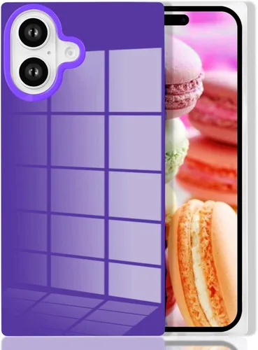 Miniatura 48 de Funda rectangular compatible con iPhone 15 Neon para mujer, diseño de lujo de fluorescencia brillante, flexible, suave, delgada, de gel de goma TPU