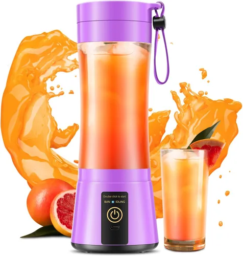 Miniatura 10 de 12 Oz Cordless Portable Personal Size Blender - Mini Blender Make Smoothies and Shakes, Cordless Lightweight Rechargeable, Freshly Squeezed in