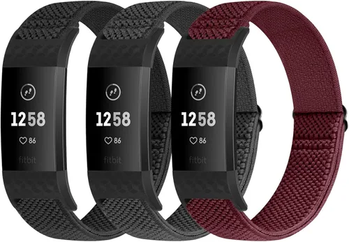 Miniatura 14 de Bandas compatibles con Fitbit Charge 2 bandas para mujeres y hombres, edición clásica y especial, correa de repuesto de nailon elástico ajustable