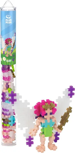 PLUS PLUS Fairy - Juego de bloques de construcción de figuras 3D, mini piezas de rompecabezas entrelazadas, juguetes divertidos para niños