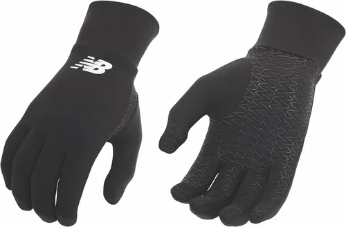 New Balance Guantes de correr ligeros y cálidos para pantalla táctil, antideslizantes, para hombre y mujer, guantes de clima fresco