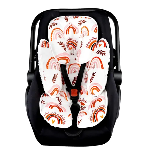 Pea Pod - Soporte para la cabeza del asiento de coche para bebé recién nacido, 2 en 1 Soporte para la cabeza del asiento de coche para bebés para