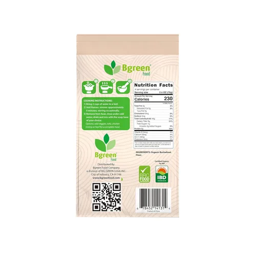 Miniatura 2 de Big Green Organic Food - Ramen de trigo sarraceno orgánico, sin gluten, sin OMG, vegano, kosher, 9.8 onzas (1)