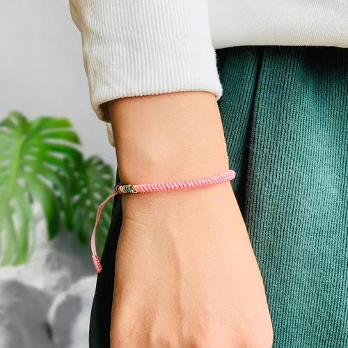 Miniatura 18 de Pulseras tibetanas hechas a mano con cuerda roja para él y ella, pulsera de la amistad, pulsera de la amistad, hilo negro y rojo para protección