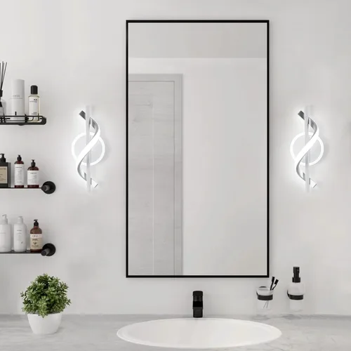 Miniatura 6 de EIDISUNY Apliques de Pared LED para Interior, Luces de Pared LED de 12W, Lámpara de Pared Espiral Moderna, Luz de Montaje en Pared de 6000K Blanco