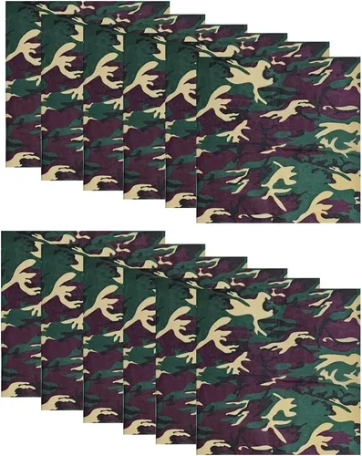 Miniatura 14 de Paquete de 12 polainas para el cuello, bufanda, máscara facial, bandanas para hombres y mujeres, máscara facial, pasamontañas, diademas