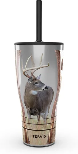 Miniatura 14 de Tervis Deer Trio - Vaso aislado de doble pared hecho en Estados Unidos mantiene las bebidas frías y calientes, 16 onzas, clásico Transparente
