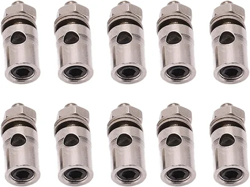 Miniatura 4 de VBESTLIFE Tapón de enlace de conector de varilla de empuje ajustable a control remoto, 10 piezas RC de 0.071 in tapones de enlace de conector