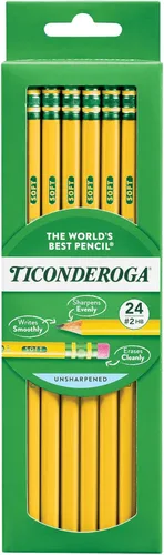 Miniatura 18 de Ticonderoga Lápices de madera, preafilados, 2 HB suaves, amarillos, 12