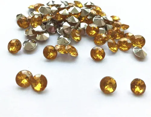 Miniatura 7 de Liying 1000 piezas de diamantes acrílicos de 0.315 in, confeti de mesa de diamantes redondos de imitación, gemas del tesoro para dispersos de mesa