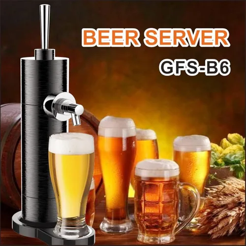 Miniatura 2 de Dispensador de Cerveza de Barril, Sistema de Barril de Cerveza Enlatada, Mini Kegerator, Creador de Espuma de Cerveza, Grifo de Lata de Cerveza