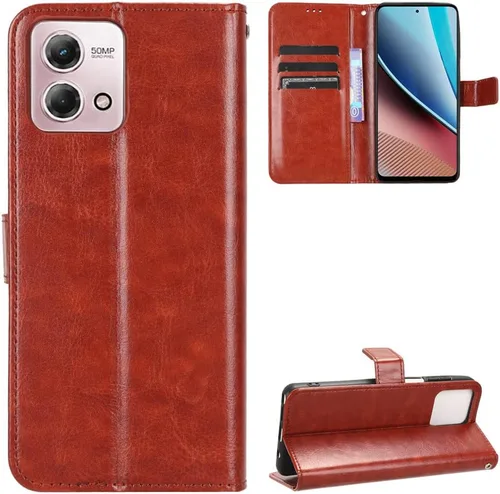 Miniatura 27 de Funda para Boost Mobile Celero 5G + Funda de piel con tapa para Boost Mobile Celero 5G Plus, color negro