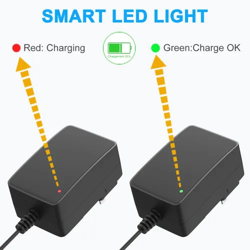 Miniatura 6 de Carga de batería de 12 V para niños, compatible con Razor Power Core E90 E95, Black Label E90, MX125 Dirt Rocket, E90 Sprint