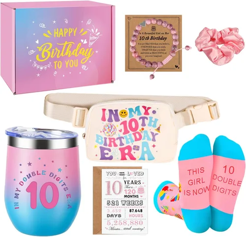 Regalos de cumpleaños para niñas de 10 años, regalos para niñas de 10 años, regalo de cumpleaños de 10 años para niñas, juego de regalo de doble