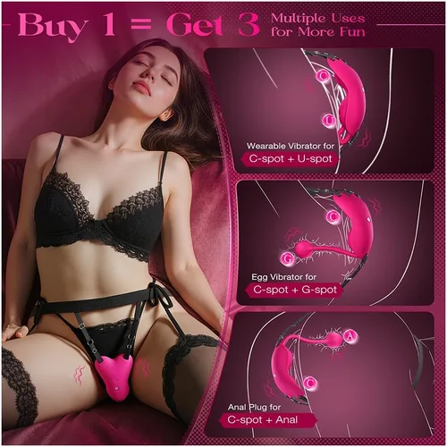 Miniatura 2 de Sex Toys Rose Dildo Vibrador – Juguete de rosa mejorado con 5 modos de succión y vibración para mujeres pezón de clítoris (rojo-1)