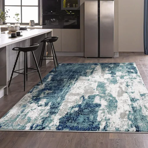 Miniatura 36 de LUXE WEAVERS Lagos Collection - Alfombra de área abstracta beige de 5 x 7 pies