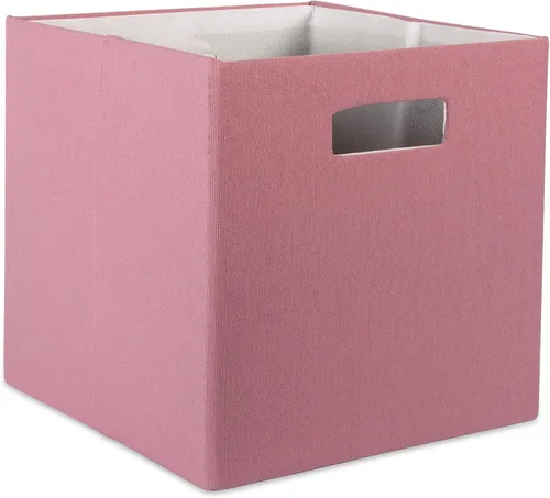 Miniatura 25 de DII Cubo de almacenamiento plegable de poliéster, sólido, ligero y duradero, cuadrado pequeño, 11x11x11 pulgadas, aguamarina