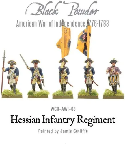 Miniatura 4 de Black Powder Revolutionary War Hessian Regiment 1:56 Kit de modelo de plástico WGR-AWI-03